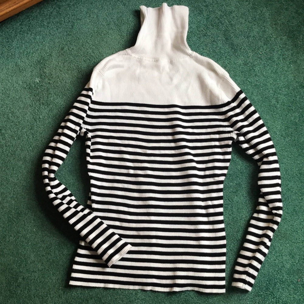 Vintage striped turtle neck